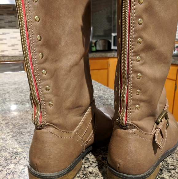 🆕 Steve Madden Tall Brown Zipper Boots - Picture 4 of 7